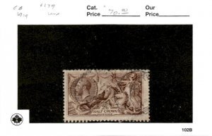 Great Britain, Postage Stamp, #179 Used, 1919 King George (AM)