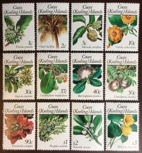 Cocos Keeling 1988-89 Flora Trees Definitives Set MNH