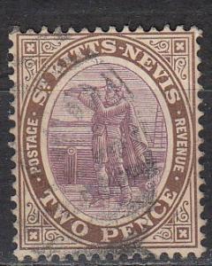 St.Kitts-Nevis - 1905 2p Columbus Sc# 15 - (866)