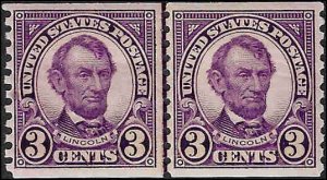 600 Mint,OG,NH...  Line Pair... SCV $60.00