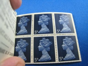 GREAT BRITAIN 1969 COMPLETE MNH STAMP BOOKLET -  5/    (kbgbbk5)