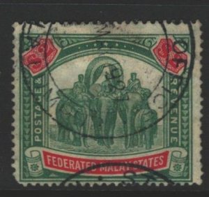 Malaya Federation Sc#74 Used - Fiscal Use the cleaned and used illegally