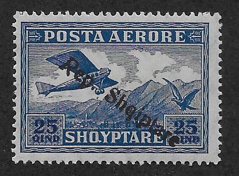 ALBANIA SC# C10  FVF/MOG 1927