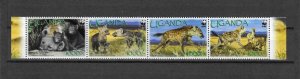 UGANDA 2008 WWF SG 2551/4 MNH