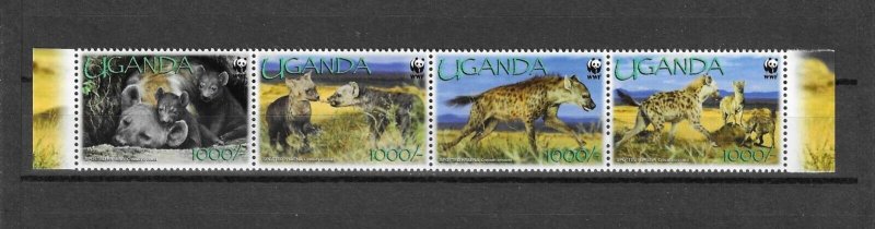 UGANDA 2008 WWF SG 2551/4 MNH