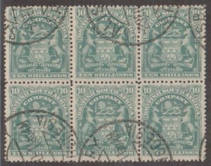 Rhodesia Scott #71 Stamp - Used Block of 6