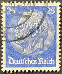 Germany #395 Used VF President Von Hindenburg 1932 w/Wm 126 [U1.8.4]