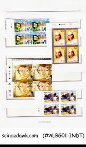 COLLECTION OF INDIA TRAFFIC LIGHT BLOCK OF 4 STAMPS IN A SPIRAL BINDER