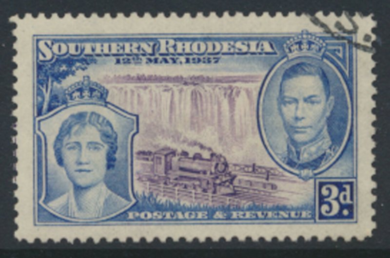 Southern  Rhodesia  SG 38  SC# 40   Used  / FU  Coronation see scans  and det...