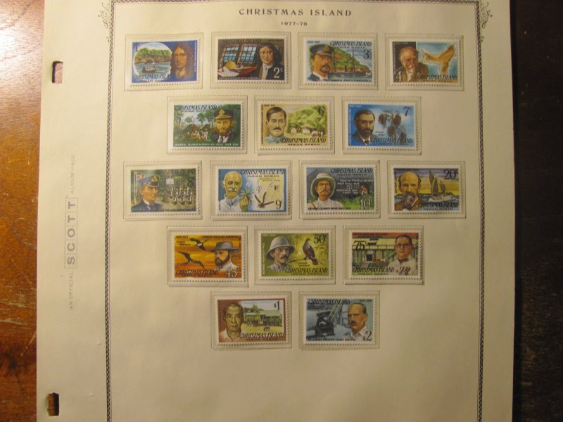 Christmas Island Stamps # 69-84  mnh 1977-78