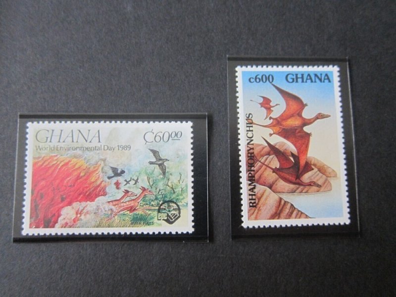 Ghana 1989 Sc 1185,1455 Bird MNH