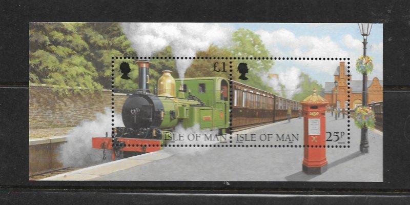 ISLE OF MAN, 785, MNH, SS, LOCOMOTIVE