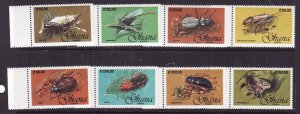 Ghana-Sc #1349-56-unused NH set-Insects-1991-