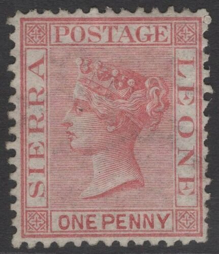 SIERRA LEONE SG7 1872 1d ROSE-RED MTD MINT 