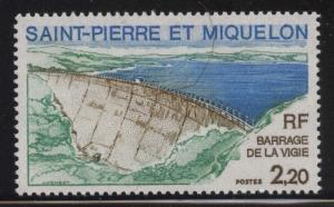 St Pierre & Miquelon 1976 Vigie Dam Sc# 450 NH