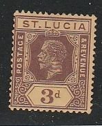 ST LUCIA #81 MINT HINGED