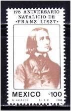 Mexico, 100p Franz Liszt (SC# 1459) MNH