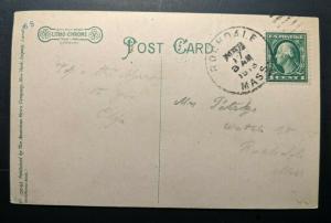 1918 North Gate Bridge Co Cork Ireland to Mass Real Picture Postcard Cover