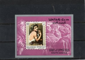 ADEN UPPER YAFA 1967 PAINTINGS BY CARAVAGGIO S/S MNH