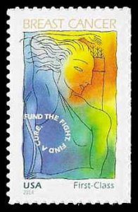 PCBstamps   US B5 60c(49c+11c)Breast Cancer Research, MNH, (8)