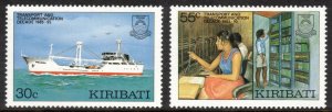 KIRIBATI 1987 Transport & Telecommunications Decade; Scott 485-86; MNH