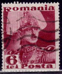 Romania, 1934, King Carol II, 6L, sc#439, used