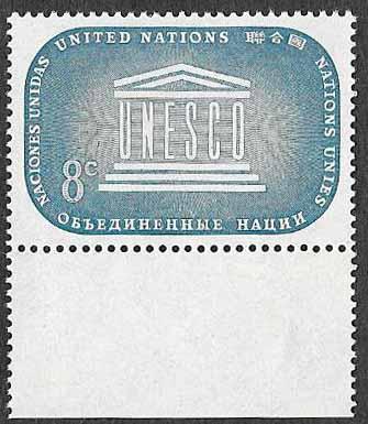 UN New York SC 34 - UNESCO Emblem - MNH - 1955