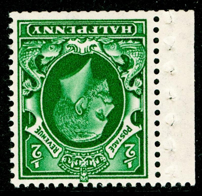 SG439Wi, ½d green, NH MINT. Cat £22. WMK INV