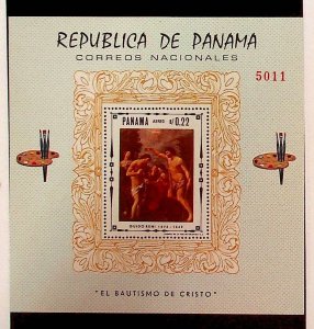PANAMA Sc 482J NH SOUVENIR SHEET OF 1968 - ART