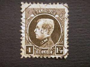 BELGIUM, 1921, 1f. sepia, used.Albert I.