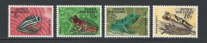 Papua New Guinea 1968 Frogs Scott # 257 - 260 MH