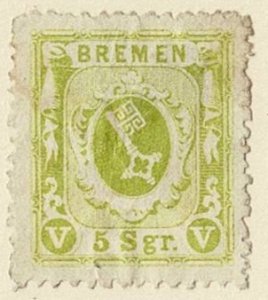 Germany Bremen #15b used 5sgr chalky