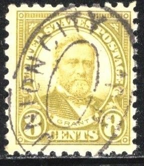 SCOTT  589  USED  SHERWOOD STAMP  A1