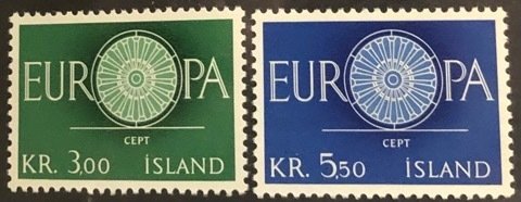 Iceland Scott #327-328 XF NH Unused  Cat. $1.30