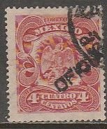 MEXICO O61, 4¢, OFFICIAL, USED. F. (1758)