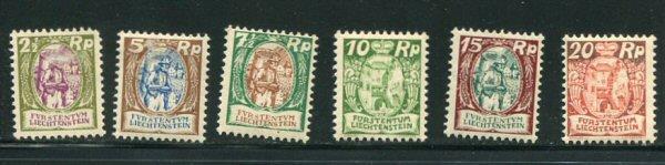 Liechtenstein #74-9 Mint