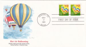 1991, Hot Air Ballooning, Fleetwood, FDC, (E11715)