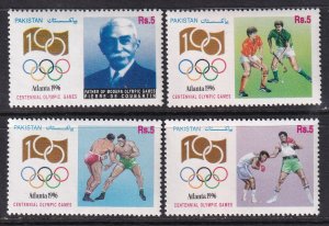 Pakistan 861-864 Summer Olympics MNH VF