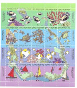 Cocos Island  289-92   1994   Sheet  20   VF  NH