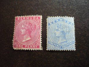 Stamps - Bermuda - Scott# 19,22 - Used Part Set of 2 Stamps