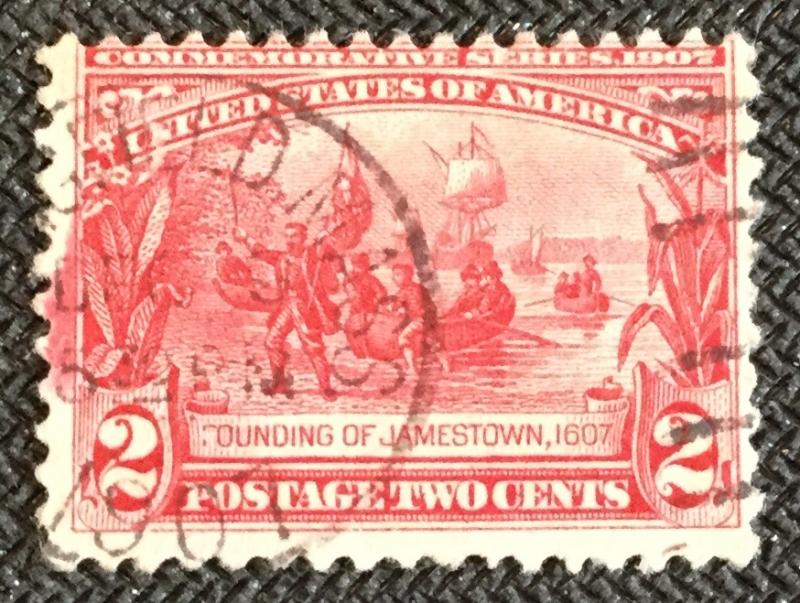 US #329 Used CDS Single Jamestown Exposition SCV $4.50