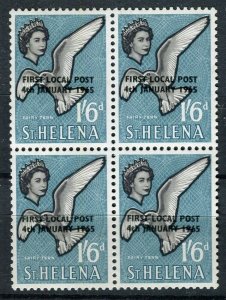 ST. HELENA; 1965 local post Optd. issue fine MINT MNH Block