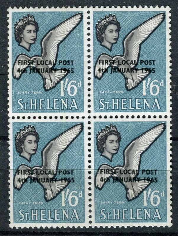 ST. HELENA; 1965 local post Optd. issue fine MINT MNH Block