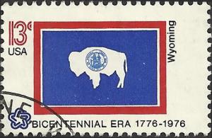 # 1676 USED STATE FLAG WYOMING
