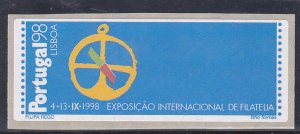 PORTUGAL ATM SELF ADHESIVE LABEL (1997)  NO VALUE ERROR