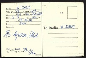 QSL QSO RADIO CARD GM6MS/Alex H. Mason/Rutherglen, Glasgow, Scotland (Q2148)