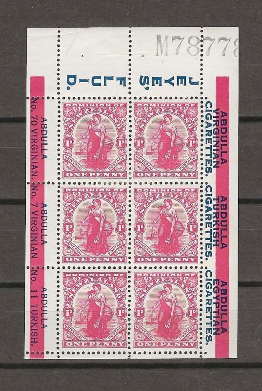NEW ZEALAND 1909/27 SG 410xa MINT