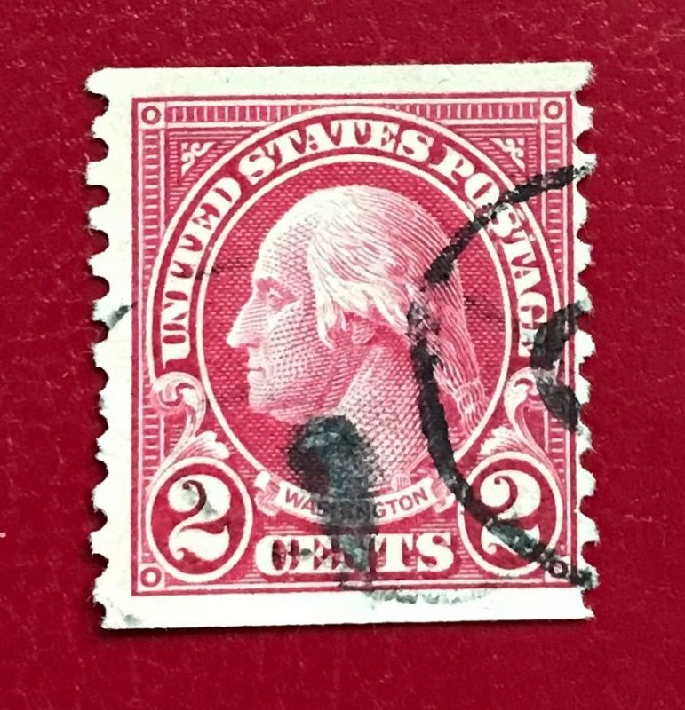 1923-29 US Sc 599 used 2c Washington Cv.25 Lot 7533