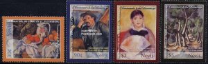 Nevis 2004, Hermitage 4v, impressionism, MNH