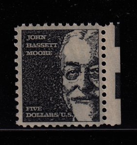 1973 John Bassett Moore Sc 1295 $5 black, untagged MNH single stamp (G